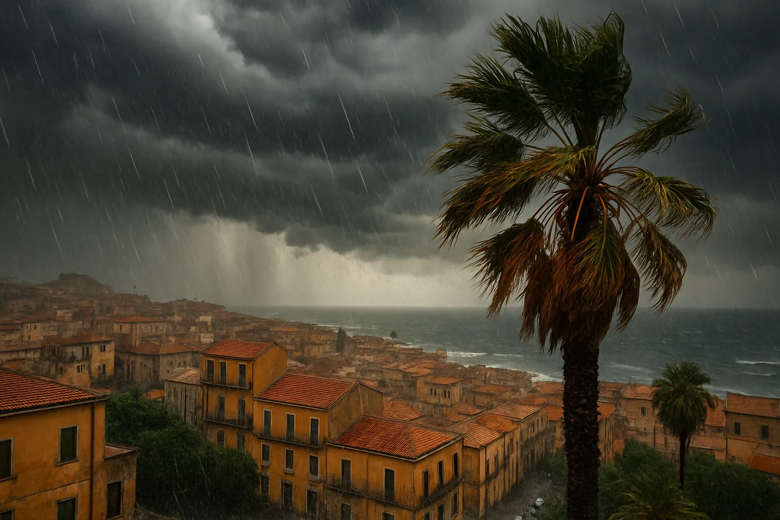 Maltempo Sicilia: allerta arancione, piogge intense e Scirocco